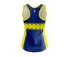 Custom Singlet Blue & Yellow Diamonds